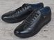 Туфли повседневные мужские кожаные Armani style черные на шнуровке, фото, интернет магазин Nanogu.com.ua