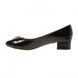 Туфлі жіночі класичні на широкому каблуці Vices чорні шкіряна устілка, фото, інтернет магазин Nanogu.com.ua