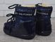 Дутики женские луноходы термо Moon Boots Jewelry синие с блестками, фото, интернет магазин Nanogu.com.ua