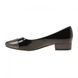 Туфлі жіночі лаковані чорні на широкому каблуці Kayla, фото, інтернет магазин Nanogu.com.ua