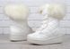 Чоботи жіночі зимові білі на платформі завищені зі шнурівкою Lady winter, фото, інтернет магазин Nanogu.com.ua