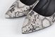 Туфли женские лодочки на широком каблуке принт рептилии серые беж, фото, интернет магазин Nanogu.com.ua
