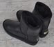 Уггі шкіряні жіночі зимові чоботи чорні Leather boots, фото, інтернет магазин Nanogu.com.ua