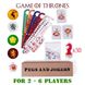 Настольная игра Pegs and Jokers Game of Thrones до 6 игроков, популярная в США, фото, интернет магазин Nanogu.com.ua
