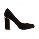 Туфли женские на широком устойчивом каблуке черные Modo, фото, интернет магазин Nanogu.com.ua