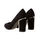Туфлі жіночі на широкому стійкому каблуці чорні Modo, фото, інтернет магазин Nanogu.com.ua