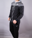 Спортивний костюм чоловічий Nike чорний на блискавці з капюшоном, фото, інтернет магазин Nanogu.com.ua