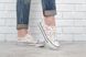 Кеди сліпони жіночі білі Happy на шнурівці, фото, інтернет магазин Nanogu.com.ua