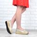 Туфлі жіночі на платформі бежеві перфорація Trendy, фото, інтернет магазин Nanogu.com.ua