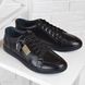 Туфлі повсякденні чоловічі шкіряні KF style чорні на шнурівці, фото, інтернет магазин Nanogu.com.ua