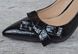 Туфли лодочки женские на каблуке шпильке с бантом Classic style черные, фото, интернет магазин Nanogu.com.ua