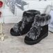 Ботинки женские зимние замшевые натуральный мех на платформе Rosso опушка кролик, фото, интернет магазин Nanogu.com.ua