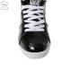 Кроссовки мужские слипоны кожаные лакированные черные с белым 4Rest USA, фото, интернет магазин Nanogu.com.ua