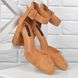 Туфли женские на каблуке велюровые Camel бежевые карамель, фото, интернет магазин Nanogu.com.ua
