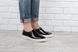 Туфли слипоны женские лакированные черные на белой подошве Mango, фото, интернет магазин Nanogu.com.ua