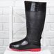 Гумові чоботи жіночі високі XO model чорні червона підошва, фото, інтернет магазин Nanogu.com.ua