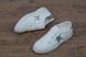 Кросівки сліпони жіночі білі із зіркою Silver star на шнурівці, фото, інтернет магазин Nanogu.com.ua