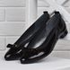 Туфли женские кожаные Mida Мида с бантом черные 210007 (134), фото, интернет магазин Nanogu.com.ua