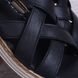 Босоножки женские кожаные Lonza size+ Турция темно синие прошитые, фото, интернет магазин Nanogu.com.ua