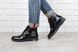 Ботинки жіночі лаковані чорні Ricci на блискавці і шнурівці, фото, інтернет магазин Nanogu.com.ua