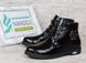 Ботинки жіночі лаковані чорні Ricci на блискавці і шнурівці, фото, інтернет магазин Nanogu.com.ua