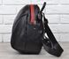 Сумка рюкзак женский черный с красным эко-кожа Tricky backpack трансформер, фото, интернет магазин Nanogu.com.ua
