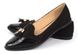 Туфли женские лоуферы черные с кисточками лаковый носок Victoria, фото, интернет магазин Nanogu.com.ua