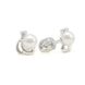 Сережки гвоздики Пусети срібло з перлами і камінням Королева, фото, інтернет магазин Nanogu.com.ua