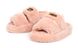 Тапочки жіночі хутряні босоніжки UGG рожеві пастельні, фото, інтернет магазин Nanogu.com.ua