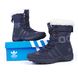 Дутики жіночі шкіряні зимові чоботи Adidas ClimaProof темно-сині, фото, інтернет магазин Nanogu.com.ua