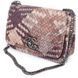 Клатч женский платенный коричнево бежевый с цепью Chanel, фото, интернет магазин Nanogu.com.ua