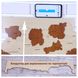 3D мапа України 700х400 мм. колір коричневий яблуня Локарно та бежевий клен, фото, інтернет магазин Nanogu.com.ua