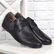 Туфли мужские кожаные Carlo черные на шнуровке с перфорацией, фото, интернет магазин Nanogu.com.ua