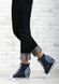Кеды женские высокие на танкетке джинсовые Vices темно-синие, фото, интернет магазин Nanogu.com.ua