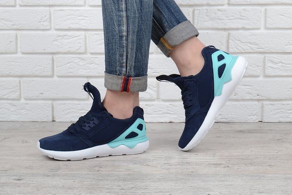 Купить Кроссовки женские Adidas Tubular Blue&mint замшевые фото, в интернет-магазине обуви Nanogu.com.ua Днепр, Киев, Полтава, Чернигов, Харьков, Запорожье, Украина