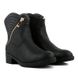 Ботинки женские на каблуке с молнией Ella черные, фото, интернет магазин Nanogu.com.ua