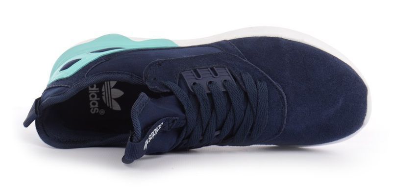 Купить Кроссовки женские Adidas Tubular Blue&mint замшевые фото, в интернет-магазине обуви Nanogu.com.ua Днепр, Киев, Полтава, Чернигов, Харьков, Запорожье, Украина