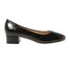 Туфли женские на широком устойчивом каблуке Vices кожаная стелька черные, фото, интернет магазин Nanogu.com.ua