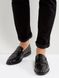 Туфли женские лоферы на маленьком каблуке London черные, фото, интернет магазин Nanogu.com.ua