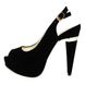 Босоножки женские черные на каблуке, классика «Hokko», фото, интернет магазин Nanogu.com.ua