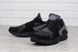 Кроссовки мужские кожаные Nike Huarache black&gray черные c серым, фото, интернет магазин Nanogu.com.ua