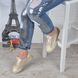 Кеды женские на платформе Prima d'Arte золотистые с люрексом атласные шнурки, фото, интернет магазин Nanogu.com.ua