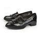 Туфлі лоуфери жіночі чорні лакові Bershka, фото, інтернет магазин Nanogu.com.ua