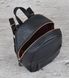 Рюкзак жіночий міні чорний з матовою текстурою Metropolis Туреччина, фото, інтернет магазин Nanogu.com.ua