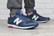 Кросівки чоловічі шкіряні New Balance 368 темно-сині, фото, інтернет магазин Nanogu.com.ua