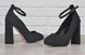 Туфли женские на каблуке в горох Candy черно-белые с ремешком, фото, интернет магазин Nanogu.com.ua