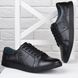 Туфли мужские кожаные KF style черные городской стиль на шнуровке, фото, интернет магазин Nanogu.com.ua