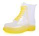 Резиновые ботинки женские прозрачные с желтым Rain boot, фото, интернет магазин Nanogu.com.ua