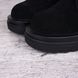 Замшеві черевики на платформі жіночі чорні Україна 2 шнурівки, фото, інтернет магазин Nanogu.com.ua