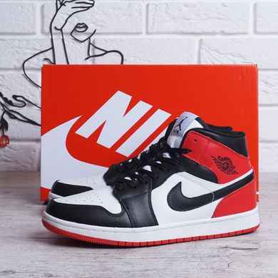 КупитиКросівки чоловічі шкіряні Nike Air Jordan 1 retro Chicago червоні фото, в інтернет-магазині взуття Nanogu.com.ua Дніпро, Київ, Полтава, Чернігів, Харків, Запоріжжя, Україна